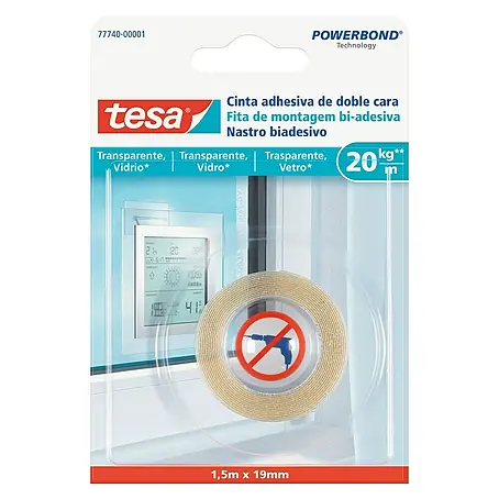 Tesa Powerbond Cinta de doble cara Vidrio