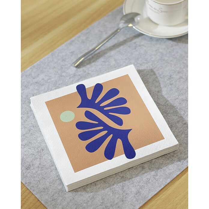 Eglo Serviette Masaurhi (Orange/Violett, 16,5 x 16,5 cm, Papier) | BAUHAUS
