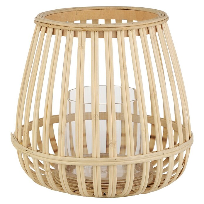 Eglo Windlicht Bunawan (Ø x H: 22 x 20 cm, Natur, 1 -tlg.) | BAUHAUS
