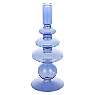 Eglo Kerzenständer Molume (Ø x H: 9 x 22,5 cm, Blau, Glas)