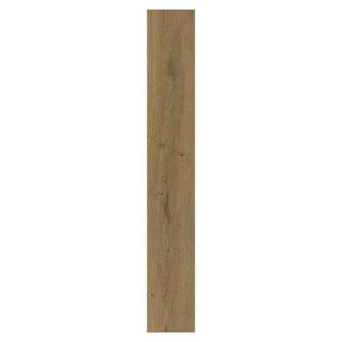 Vinylboden Rigid - Eiche Genf, Landhausdiele, 1.220 x 180 x 3,5 mm - Mittelbraune Holzoptik-Diele mit ausgeprägter Maserung und dezenten Ästen.