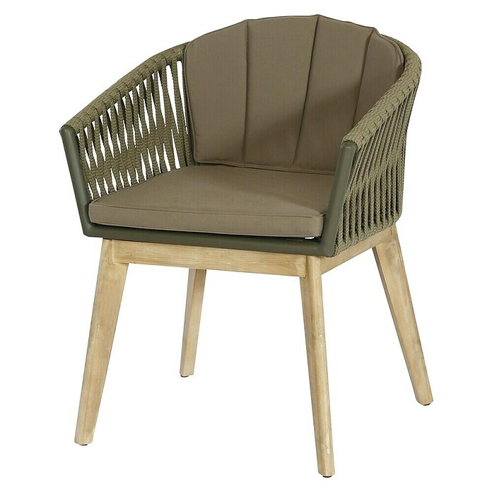 Tuinstoel Salamanca (Olive green, Acaciahout) | BAUHAUS