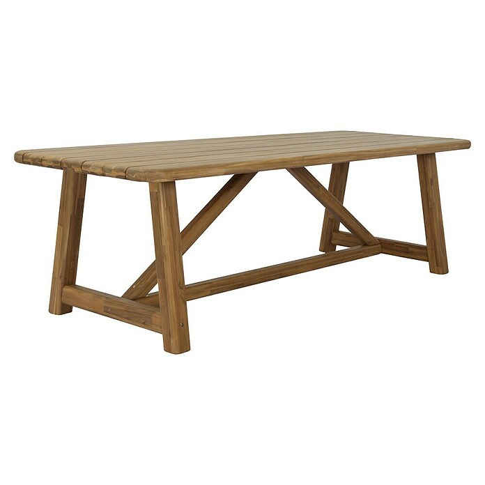 Tuintafel Panama (l x b x h: 240 x 100 x 78 cm, Acaciahout, Rechthoekig, Light Teak) | BAUHAUS