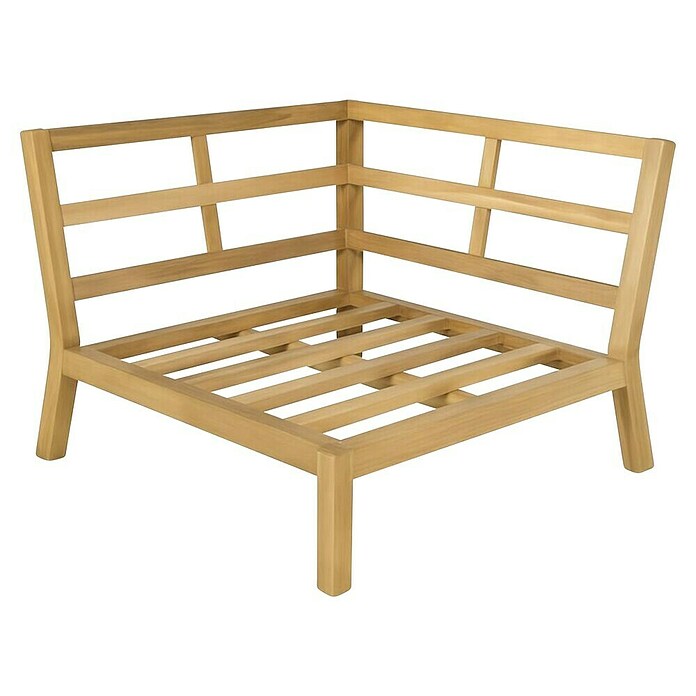 Palletbank Kent (l x b x h: 94 x 94 x 68,5 cm, Teak look, Hoekelement) | BAUHAUS
