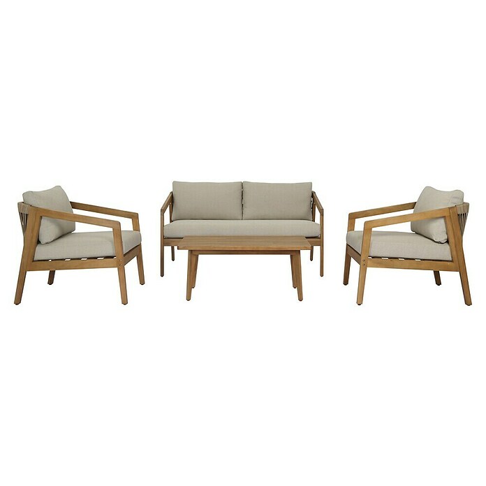 Loungeset Callahan (4 -delig, Acaciahout) | BAUHAUS