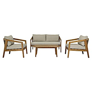 Loungeset Callahan (4 -delig, Acaciahout)