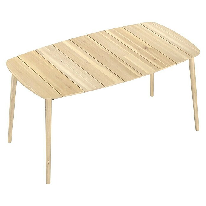 Tuintafel Reims (l x b x h: 160 x 90 x 76 cm, Acaciahout, Light teak) | BAUHAUS
