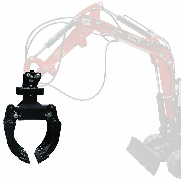 HZC Power Steingreifer SG360 (Mit Hydraulik, Passend für: HZC Power Minibagger (wenige Ausnahmen, siehe Text)) | BAUHAUS
