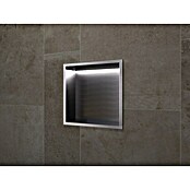 Hornacina Indic Led (L x An x Al: 10 x 33 x 33 cm, Acero inoxidable, Black Gun Metal) | BAUHAUS