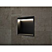 Hornacina Indic Led (L x An x Al: 10 x 33 x 33 cm, Acero inoxidable, Negro) | BAUHAUS