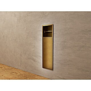 Hornacina Egean (L x An x Al: 10 x 17 x 60 cm, Acero inoxidable, Oro)