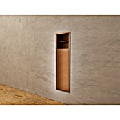 Hornacina Egean (L x An x Al: 10 x 17 x 60 cm, Acero inoxidable, Oro Rosa) | BAUHAUS