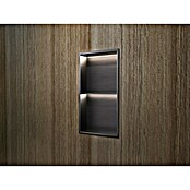 Hornacina Marshall (L x An x Al: 10 x 33 x 63 cm, Acero inoxidable, Black Gun Metal) | BAUHAUS