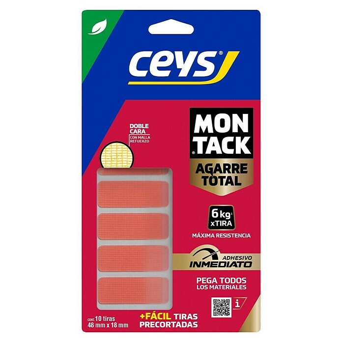 Ceys Cinta de montaje precortada Montack Express (48 x 18 mm)