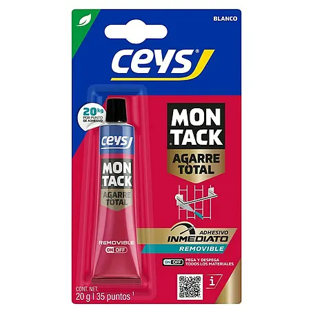 Ceys  Adhesivo para montaje Montack puntos fijación removibles