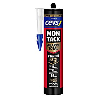 Ceys Adhesivo para montaje Montakit Turbo Pro (450 g, Cartucho)