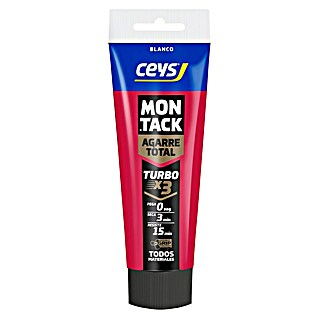 Ceys Adhesivo para montaje Montack Turbo (125 ml, Tubo, Blanco)