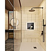 Hornacina Atlantic (L x An x Al: 10 x 33 x 33 cm, Acero inoxidable, Negro) | BAUHAUS