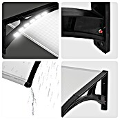 SmartSun Marquesina para puerta Easy LED (120 x 97 x 31,6 cm, Antracita) | BAUHAUS