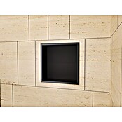 Hornacina Atlantic (L x An x Al: 10 x 33 x 33 cm, Acero inoxidable, Negro) | BAUHAUS
