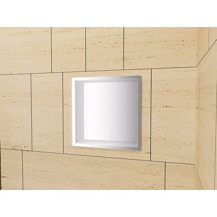 Hornacina Atlantic (L x An x Al: 10 x 33 x 33 cm, Acero inoxidable, Níquel) | BAUHAUS