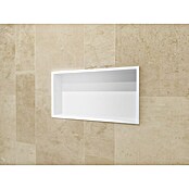 Hornacina Pacific (L x An x Al: 10 x 63 x 33 cm, Acero inoxidable, Blanco) | BAUHAUS