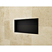 Hornacina Pacific (L x An x Al: 10 x 63 x 33 cm, Acero inoxidable, Negro) | BAUHAUS