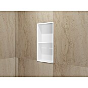 Hornacina Artic (L x An x Al: 10 x 33 x 63 cm, Acero inoxidable, Blanco) | BAUHAUS