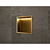 Hornacina Indic Led (L x An x Al: 10 x 33 x 33 cm, Acero inoxidable, Oro) | BAUHAUS