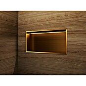 Hornacina Oceanic Led (L x An x Al: 10 x 33 x 63 cm, Acero inoxidable, Oro) | BAUHAUS