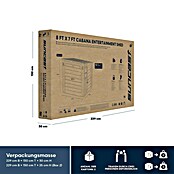 Suncast Gartenhaus Cabana (L x B x H: 250 x 222 x 226 cm, Kunststoff, Cool Gray) | BAUHAUS