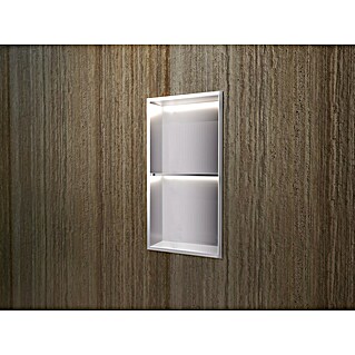Hornacina Marshall (L x An x Al: 10 x 33 x 63 cm, Acero inoxidable, Níquel)