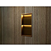 Hornacina Marshall (L x An x Al: 10 x 33 x 63 cm, Acero inoxidable, Oro) | BAUHAUS