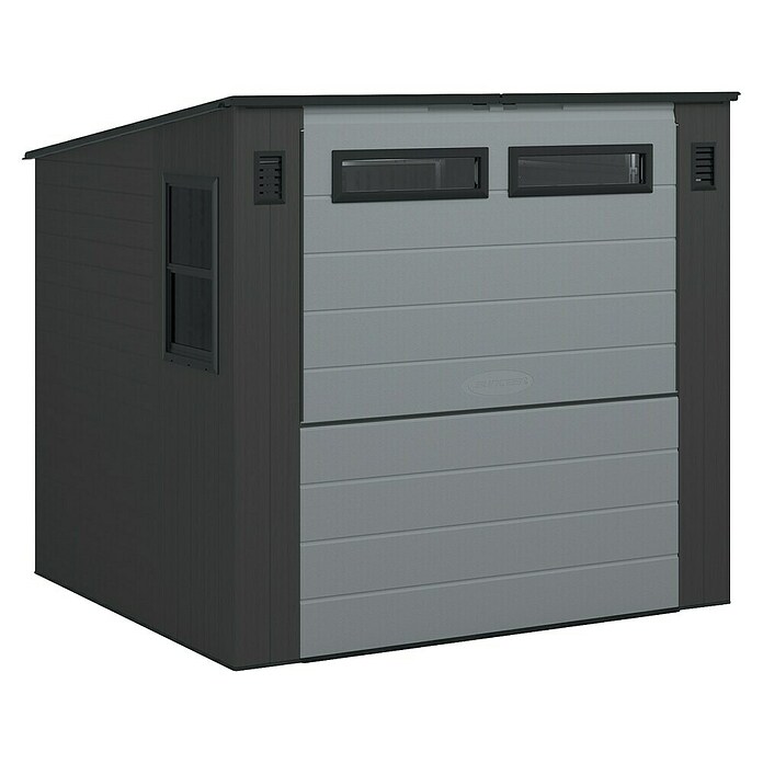 Suncast Gartenhaus Cabana (L x B x H: 250 x 222 x 226 cm, Kunststoff, Cool Gray) | BAUHAUS