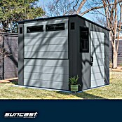 Suncast Gartenhaus Cabana (L x B x H: 250 x 222 x 226 cm, Kunststoff, Cool Gray) | BAUHAUS