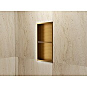 Hornacina Artic (L x An x Al: 10 x 33 x 63 cm, Acero inoxidable, Oro) | BAUHAUS