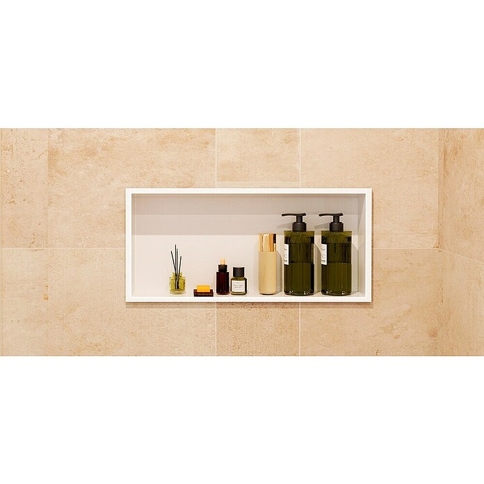 Hornacina Pacific (L x An x Al: 10 x 63 x 33 cm, Acero inoxidable, Black Gun Metal) | BAUHAUS