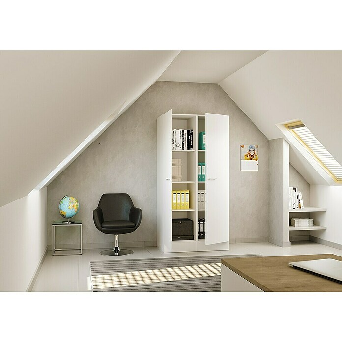 Flex-Well Lucca Küchen-Hochschrank (B x T x H: 100 x 60 x 200 cm, Weiß) | BAUHAUS