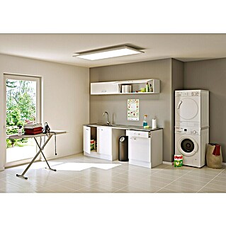 Flex-Well Lucca Kunststoff-Mehrzweckschrank Typ 1 (Breite: 210 cm, Weiß)
