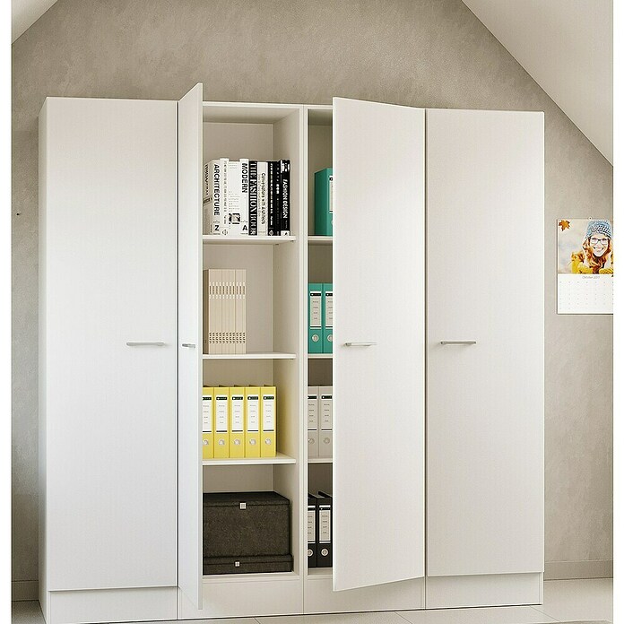 Flex-Well Lucca Küchen-Hochschrank (B x T x H: 200 x 60 x 200 cm, Weiß) | BAUHAUS