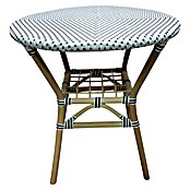 Sunfun Okrogla vrtna miza Alma  (Ø x V: 70 x 75 cm, Bela, Črna, Naravni in umetni ratan) | 8251 - Tische Rattan | ICAA - Sommermöbel Tische | ICA - Sommermöbel | IC - Freizeit im Garten | I - Stadtgarten | BAUHAUS