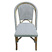 Sunfun Vrtni stol Alma  (50 x 60 x 87 cm, Bela, Črna, Naravni in umetni ratan) | 8252 - Stühle Rattan | ICAB - Sommermöbel Stühle | ICA - Sommermöbel | IC - Freizeit im Garten | I - Stadtgarten | BAUHAUS