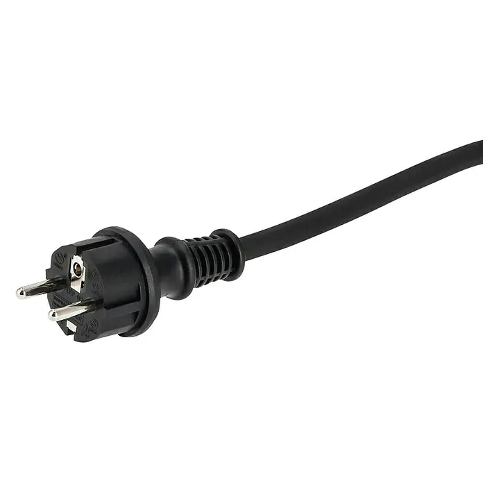 Hama Erdspieß-Steckdose 2-fach 223305 - Kabellänge: 2 m, IP44 - Schwarzer elektrischer Stecker mit Kabel.