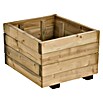 Forest-Style Macetero para plantas Cuadrada (Largo: 40 cm, Natural)
