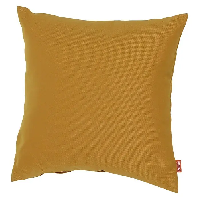 Siena Garden Kissen PRIME - 45 x 45 cm, Gelb, Quadratisch - Quadratisches senfgelbes Kissen mit feiner Webstruktur.