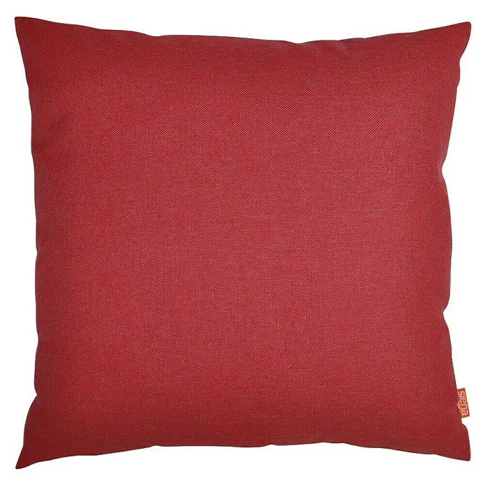 Siena Garden Kissen PRIME - 45 x 45 cm, Rot, Quadratisch - Rotes quadratisches Kissen aus strukturiertem Stoff.