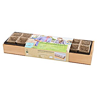 Siena Garden Zimmergewächshaus Buskerud (50 x 16 x 11 cm, Hellbraun)