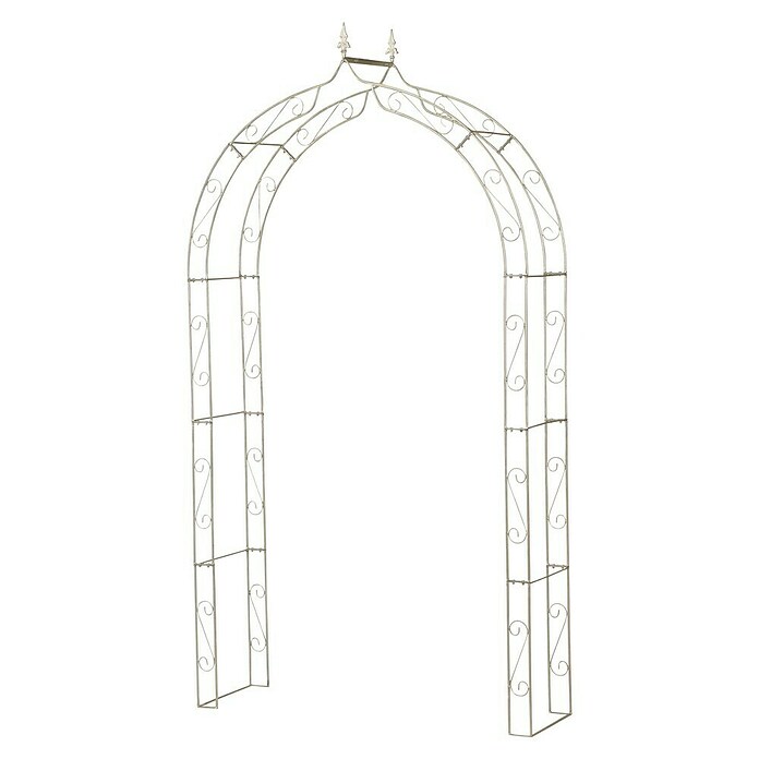Siena Garden Rosenbogen (L x B x H: 140 x 40 x 252 cm, Silber, Metall) | BAUHAUS