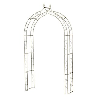 Siena Garden Rosenbogen (L x B x H: 140 x 40 x 252 cm, Silber, Metall)