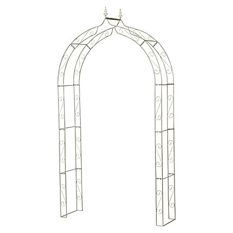 Siena Garden Rosenbogen (L x B x H: 140 x 40 x 252 cm, Silber, Metall)